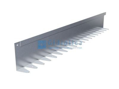 Бордюр Gidrolica Line Steel L-образный из оцинкованной стали 1200х160х70х1,5мм