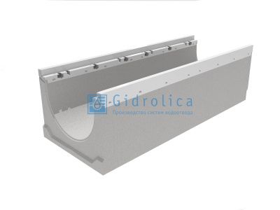 Лоток водоотводный бетонный коробчатый (СО-300мм), с оцинкованной насадкой КU 100.39,9 (30).39,5(32,5) - BGZ-V, № 0 Лоток водоотводный бетонный коробчатый (СО-300мм), с оцинкованной насадкой КU 100.39,9 (30).39,5(32,5) - BGZ-V, № 0