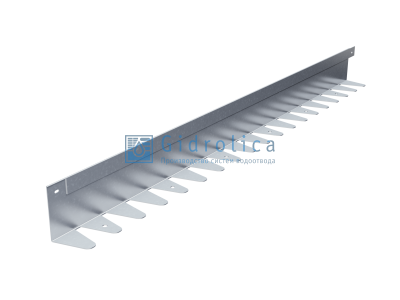 Бордюр Gidrolica Line Steel L-образный из оцинкованной стали 1200х80х70х1,5мм