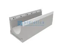 Лоток водоотводный бетонный коробчатый(СО-150мм), с оцинкованной насадкой, с уклоном 0,5% КUу 100.24,8 (15).24(17,5)-BGZ-V, № -1